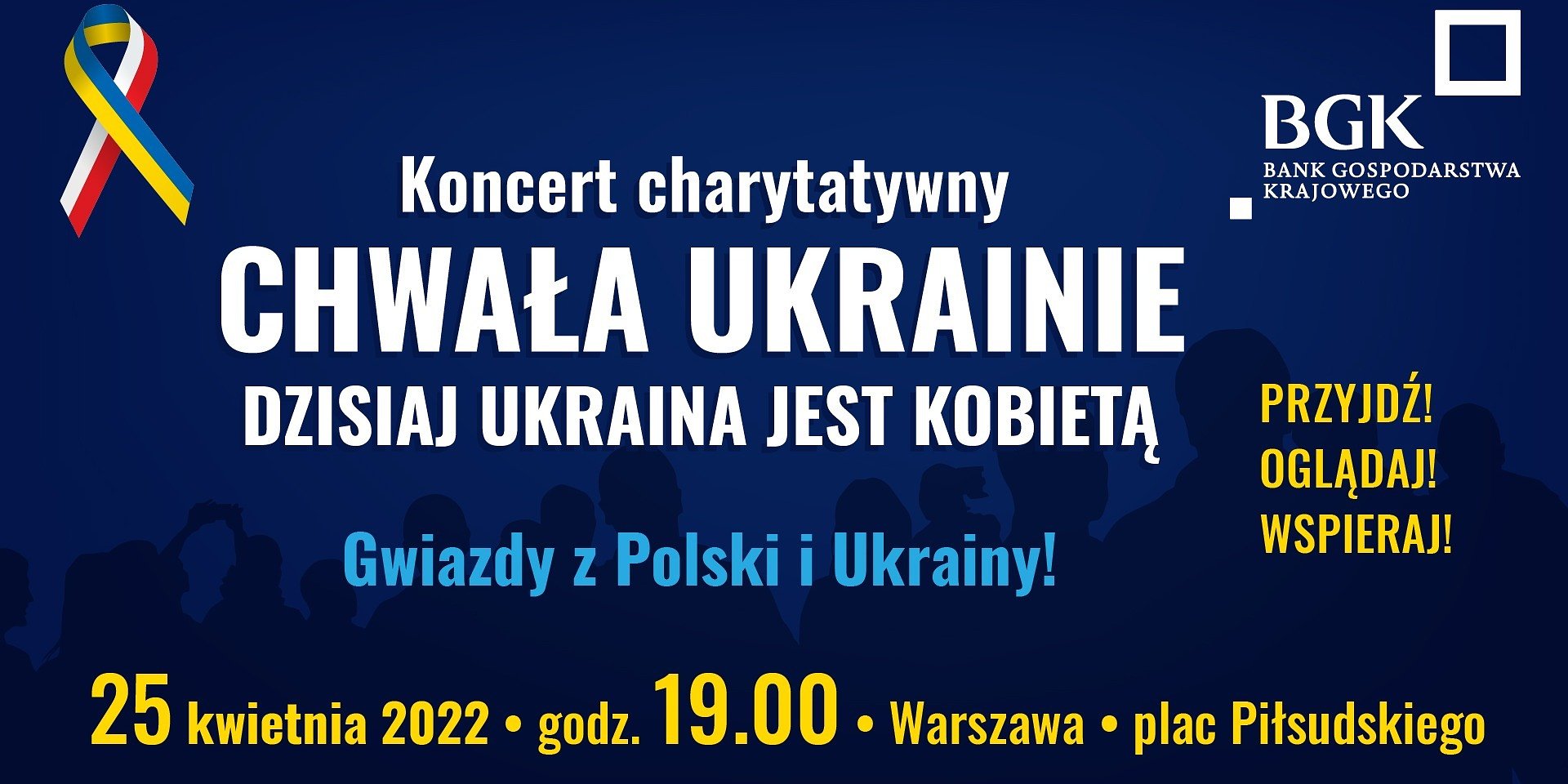 MAŁGORZATA OSTROWSKA I CHRIS CUGOWSKI W KONCERCIE „CHWAŁA UKRAINIE”