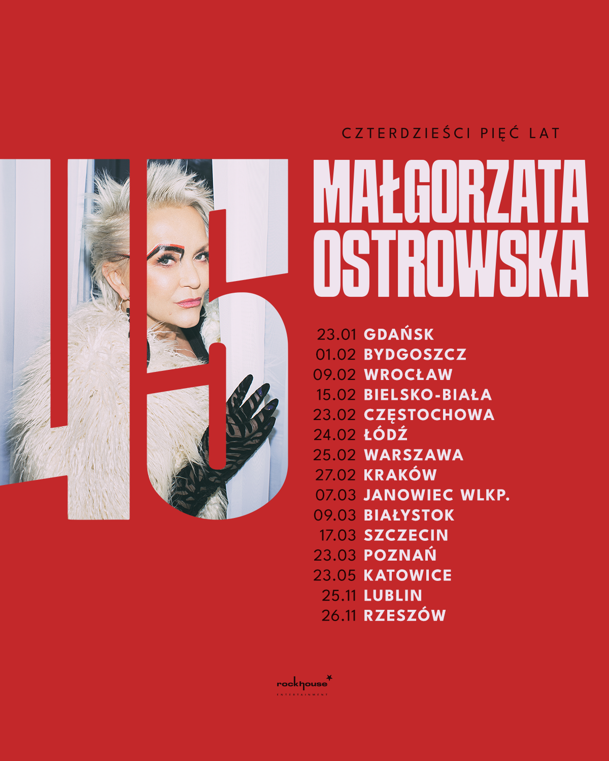 Małgorzata Ostrowska świętuje 45 lat obecności na scenie!